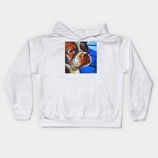 Classy Hank the BOSTON TERRIER Kids Hoodie